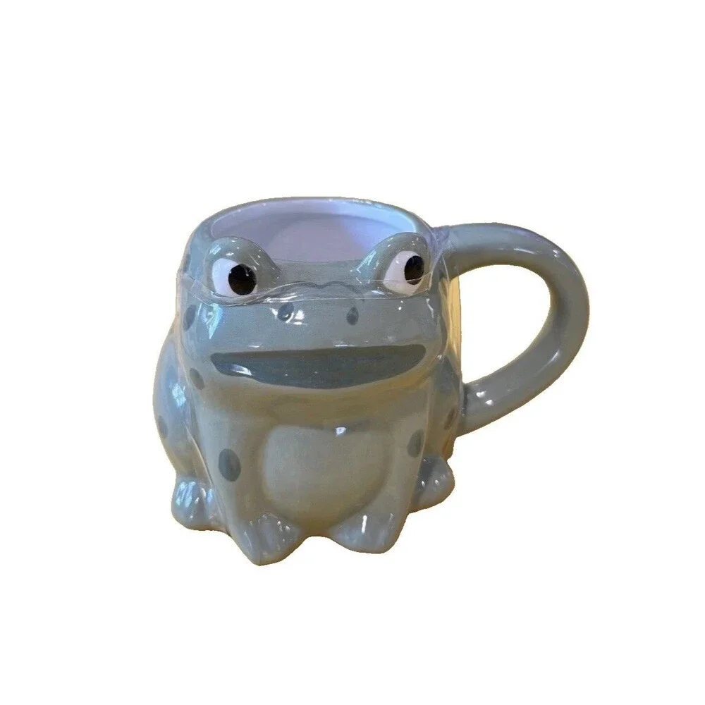 Target Hyde & EEK! Frog Wizard Halloween Mug Set of 2 NIB Purple Hat Ceramic